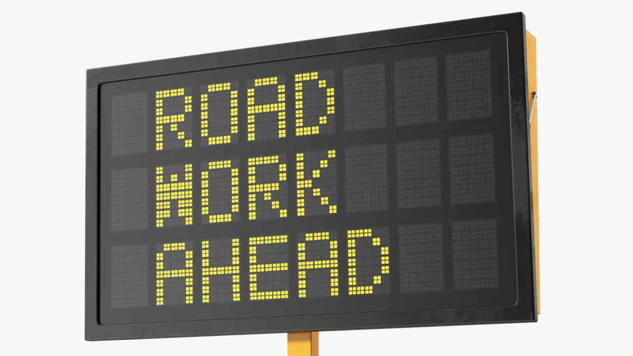 Portable Electronic Traffic Sign 3D