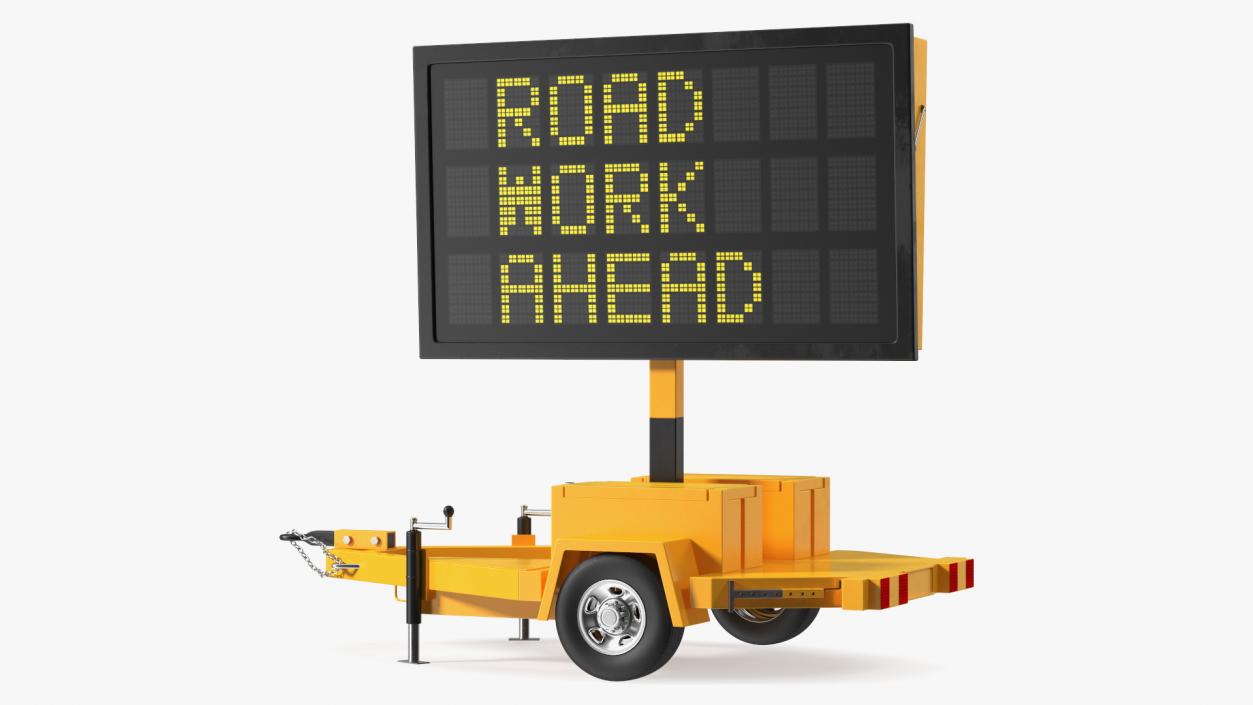 Portable Electronic Traffic Sign 3D