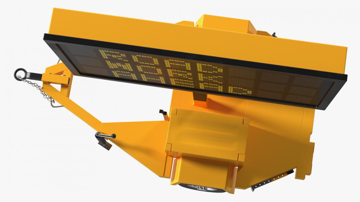 Portable Electronic Traffic Sign 3D