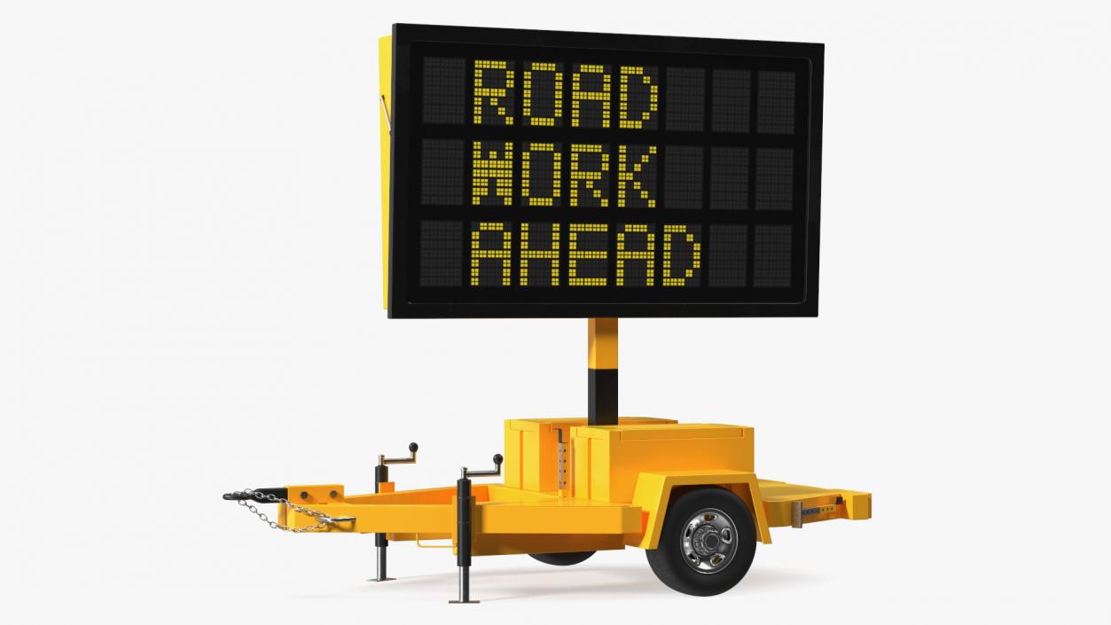 Portable Electronic Traffic Sign 3D