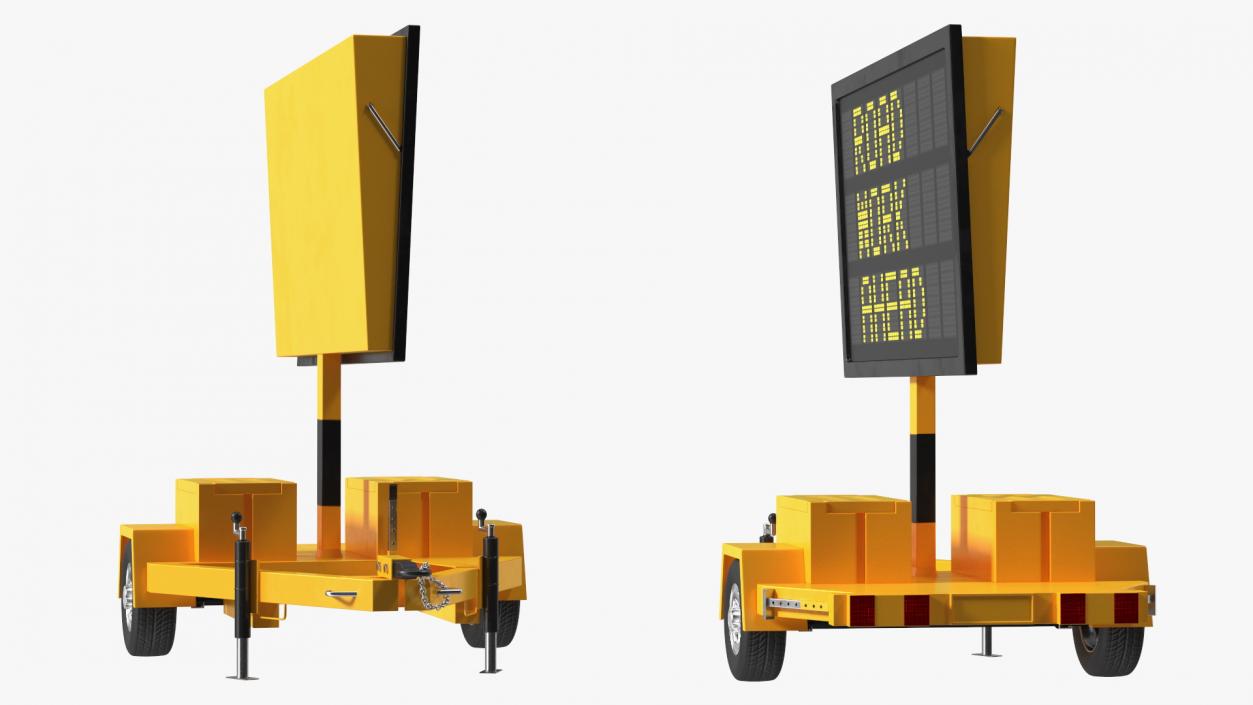 Portable Electronic Traffic Sign 3D