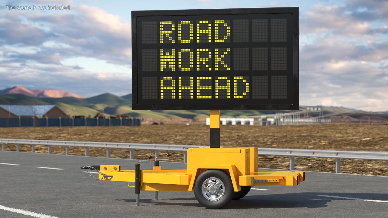 Portable Electronic Traffic Sign 3D