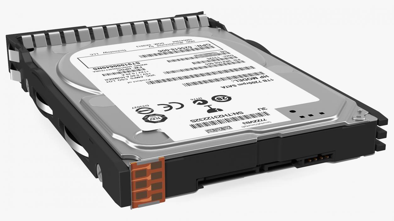 1TB HDD 3D model