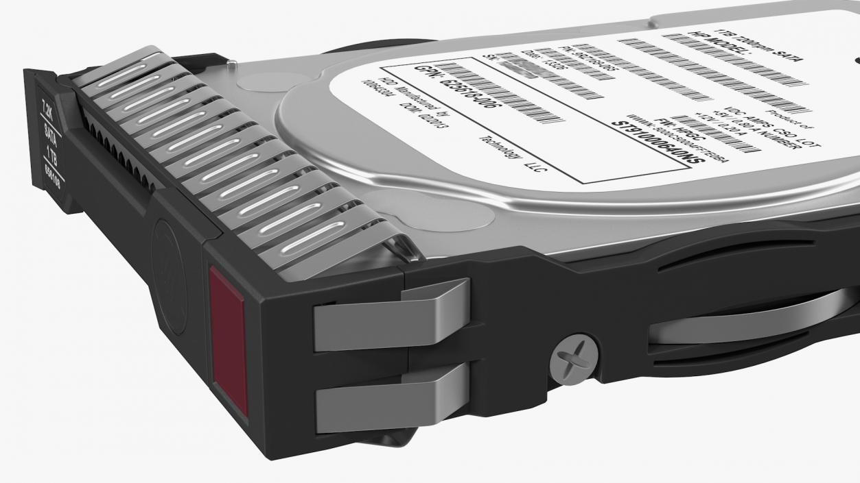 1TB HDD 3D model