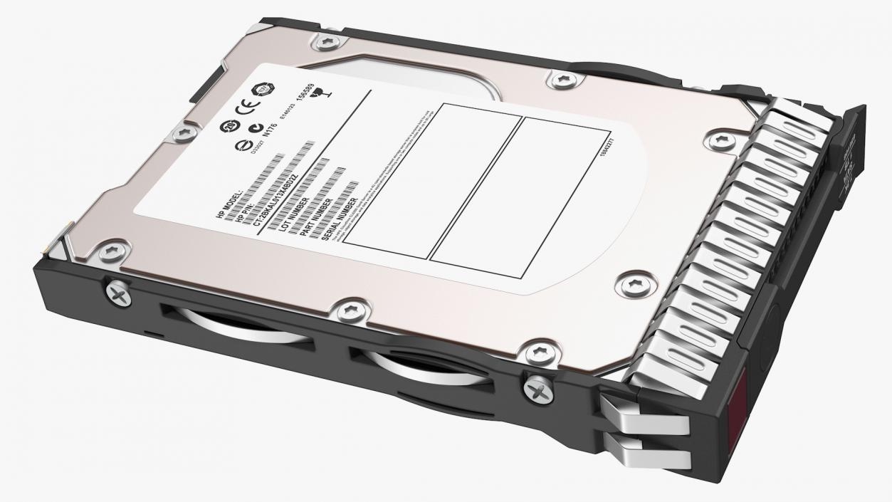 1TB HDD 3D model