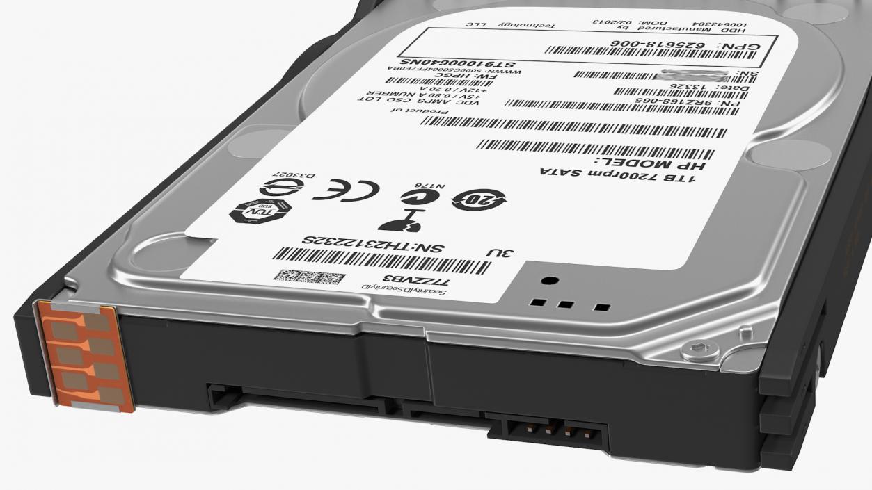 1TB HDD 3D model