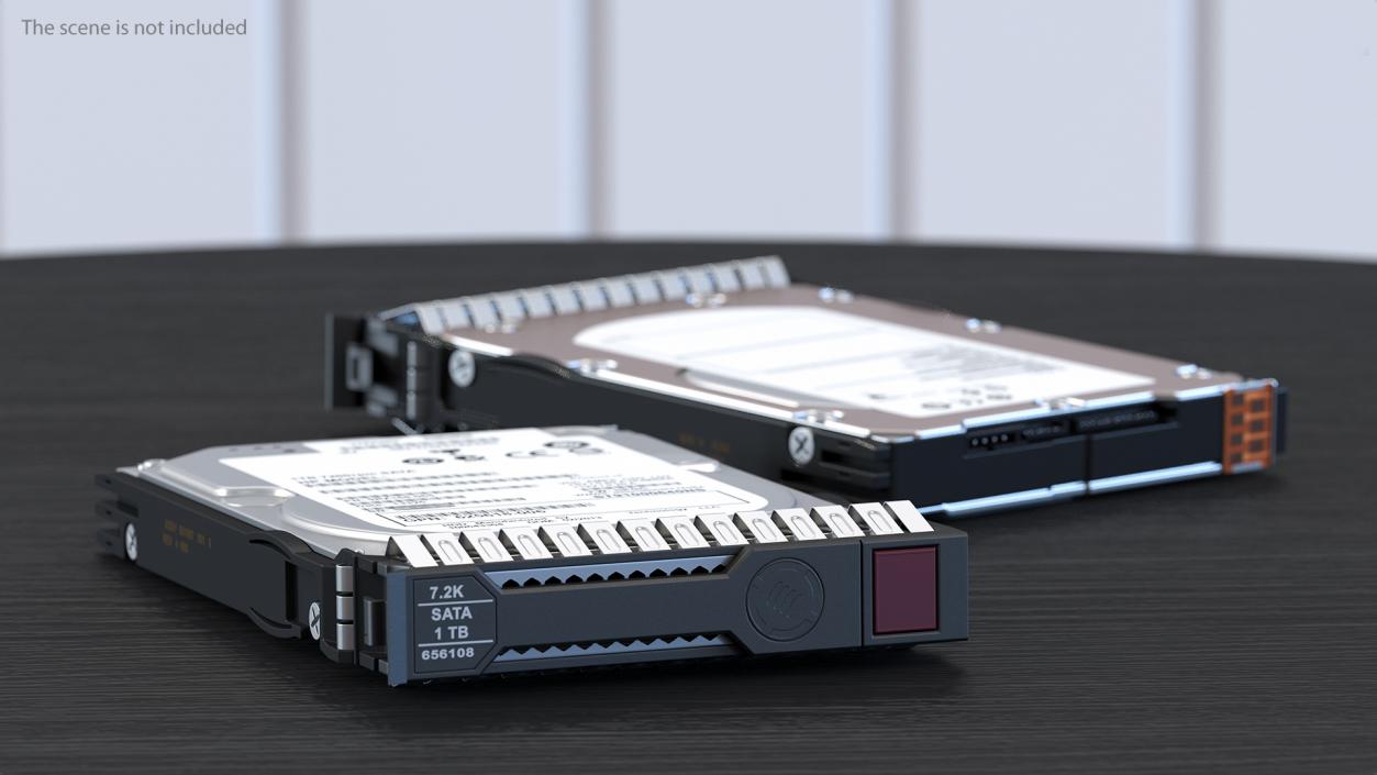 1TB HDD 3D model