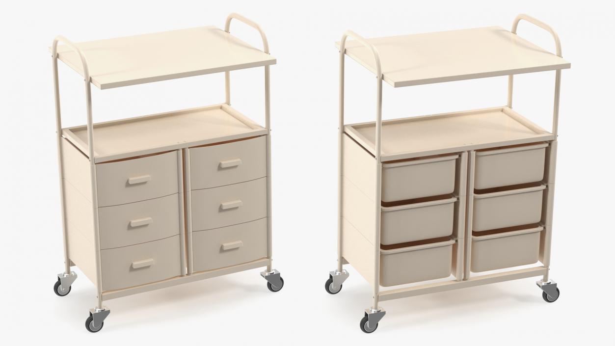 Doctors Office Furniture Set Beige 3D model