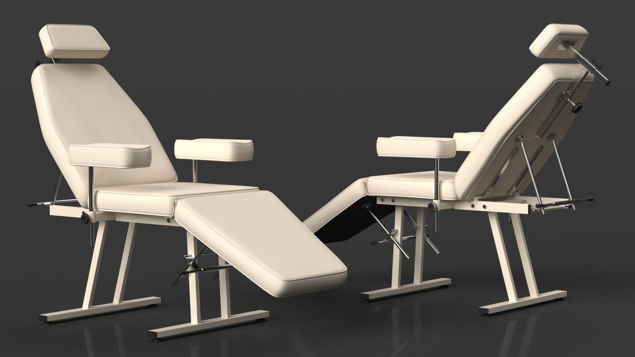 Doctors Office Furniture Set Beige 3D model