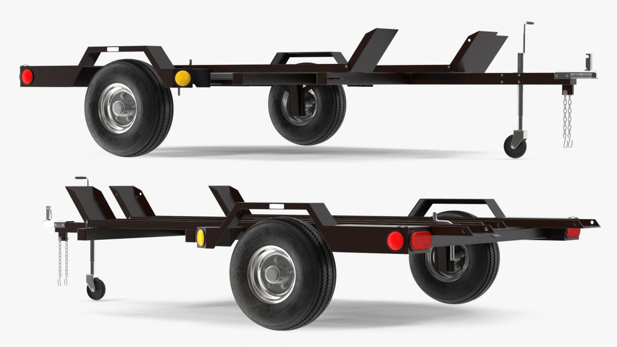 3D model Empty Trailers Collection