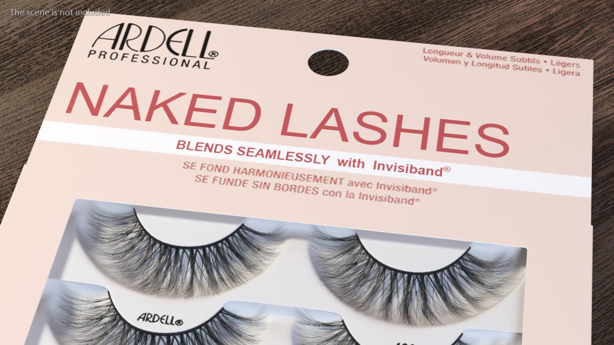 Naked Lashes False Eyelashes in Package 3D model