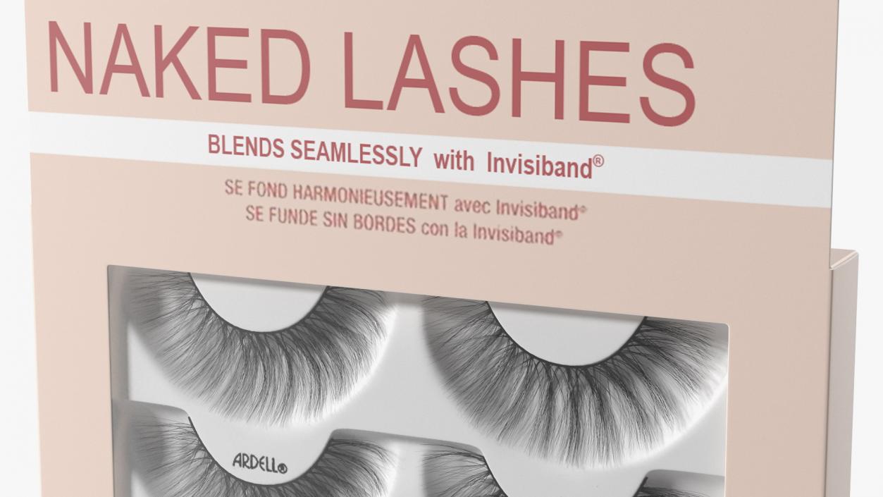 Naked Lashes False Eyelashes in Package 3D model