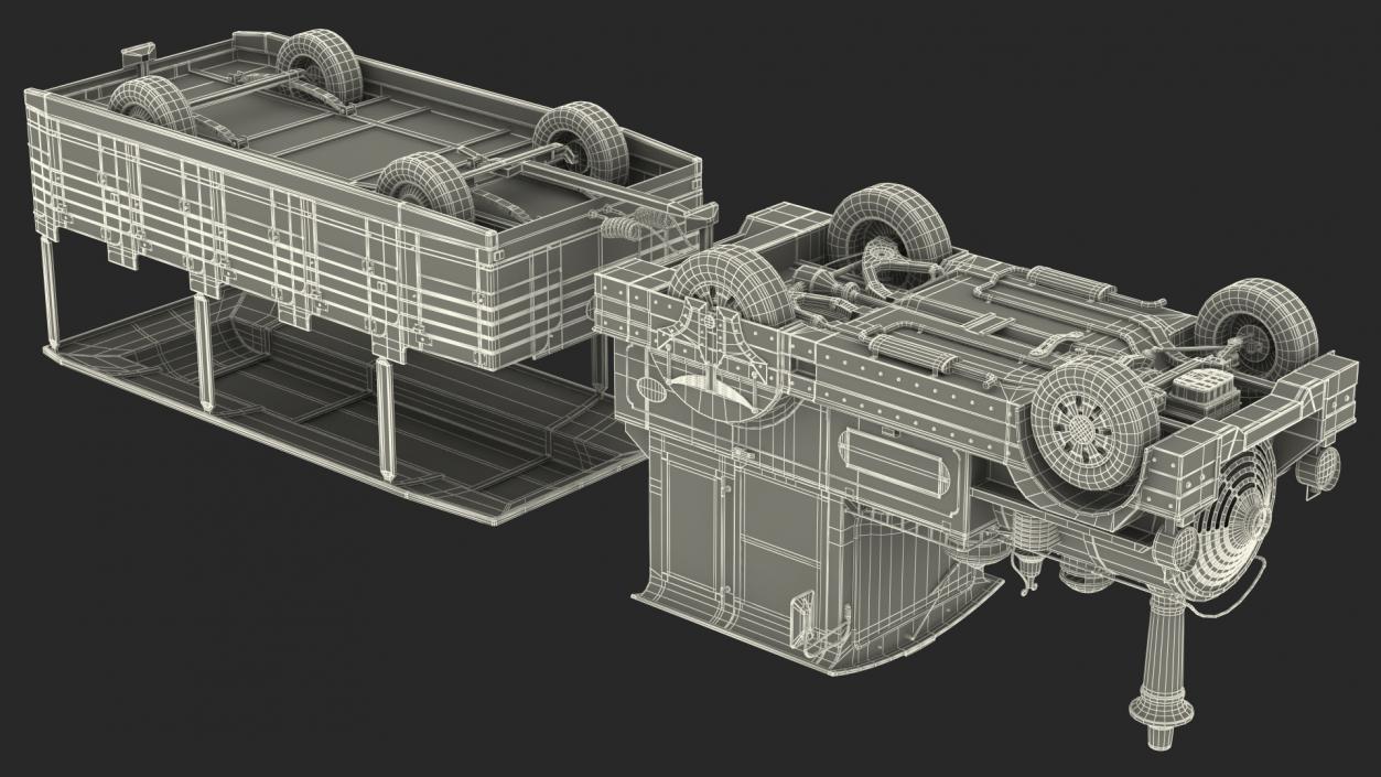 3D Tourist Train Dotto Muson River Rigged model