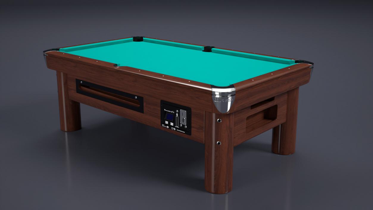 Pool Table Brunswick Green Empty 3D