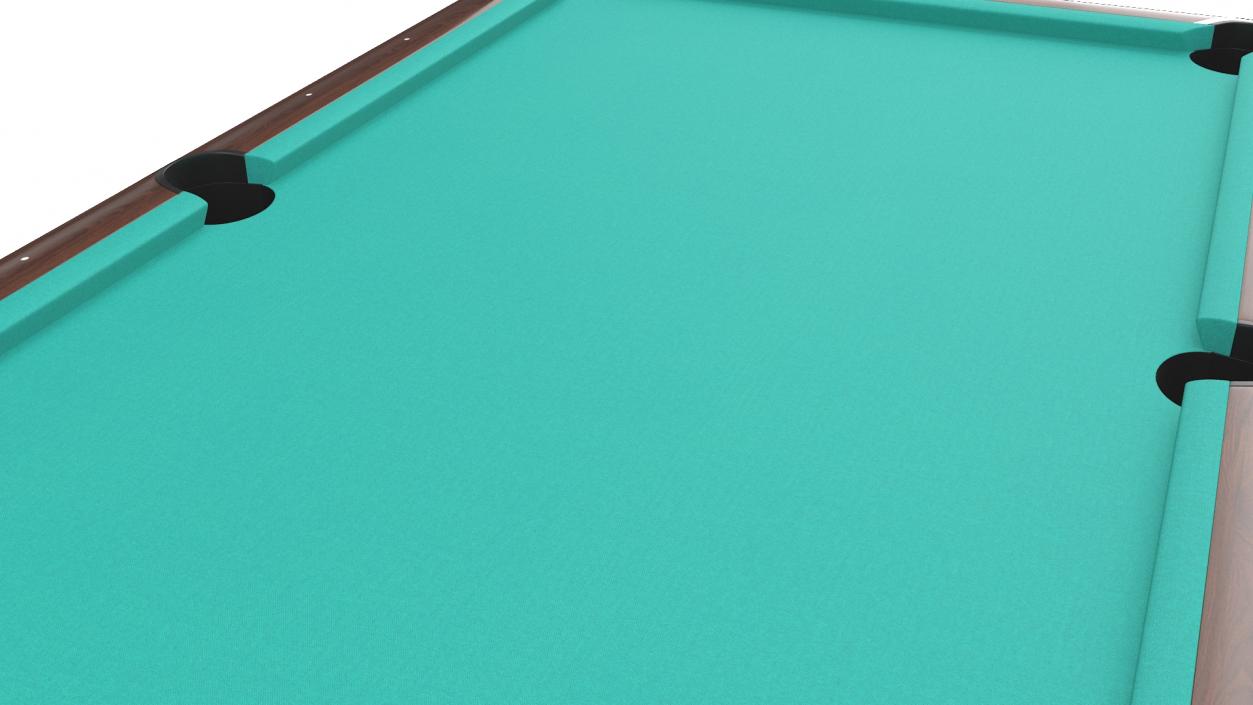 Pool Table Brunswick Green Empty 3D