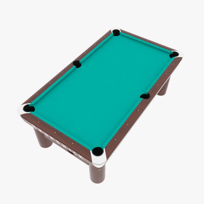 Pool Table Brunswick Green Empty 3D