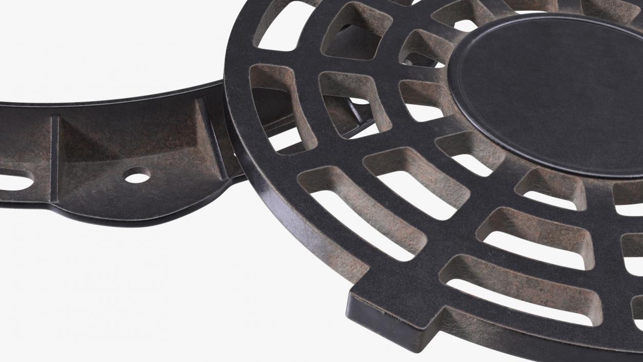 Old Metal Drain Lid 3D model