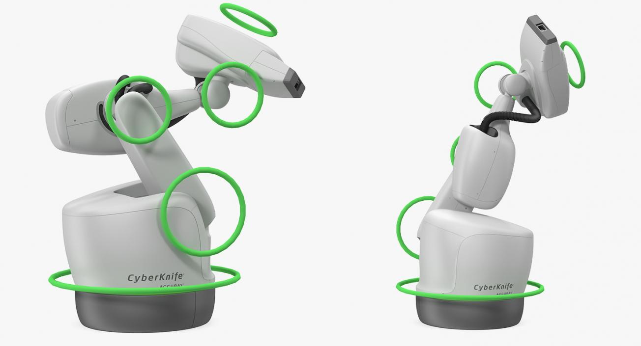 Radiation Therapy Device Accuray CyberKnife Device Rigged 3D