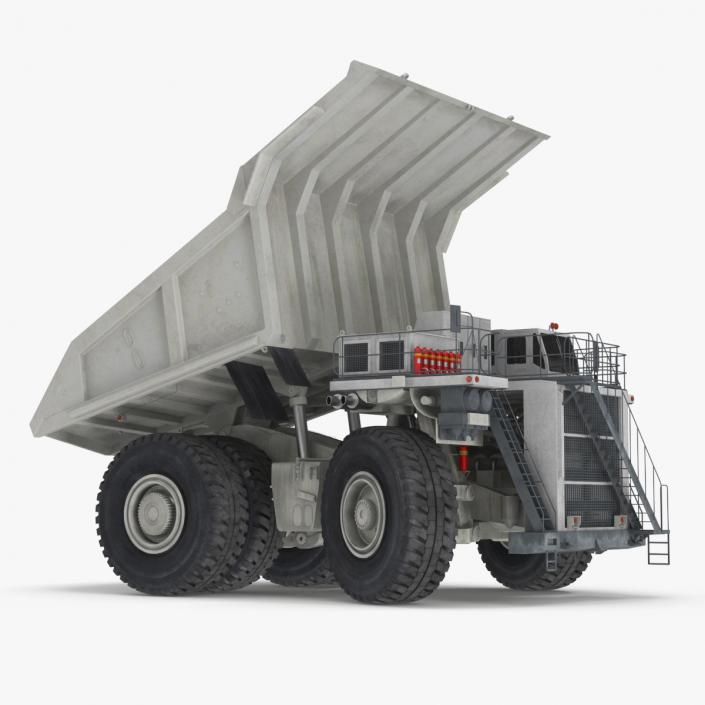 3D model Heavy Duty Mining Dump Truck Rigged