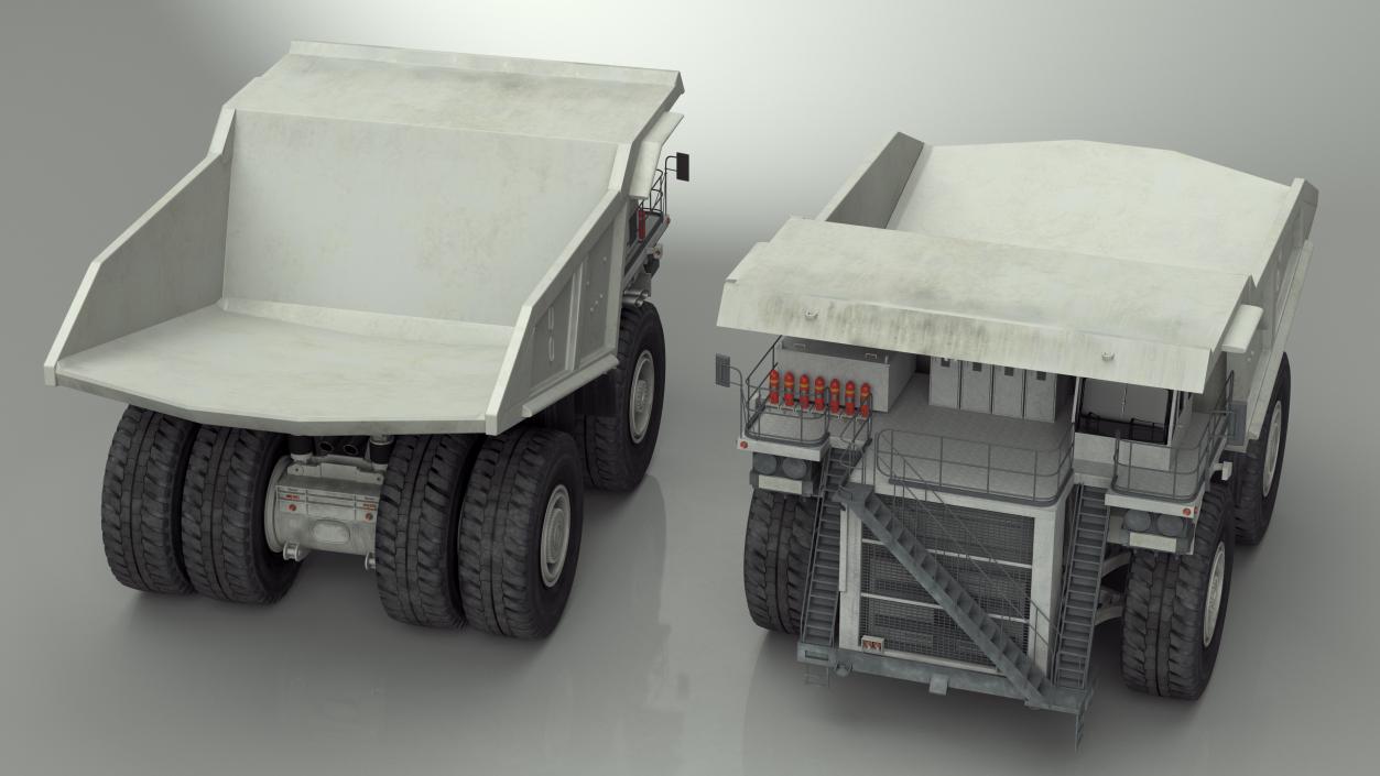 3D model Heavy Duty Mining Dump Truck Rigged