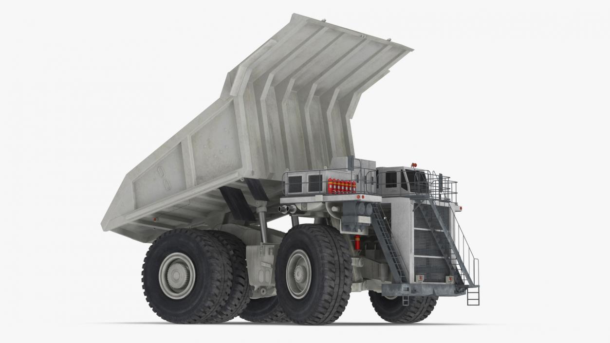 3D model Heavy Duty Mining Dump Truck Rigged