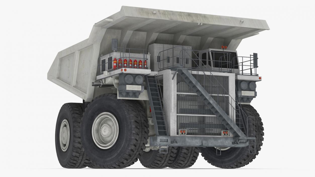 3D model Heavy Duty Mining Dump Truck Rigged