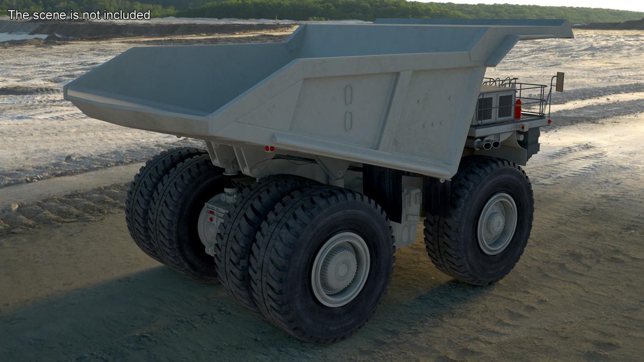 3D model Heavy Duty Mining Dump Truck Rigged