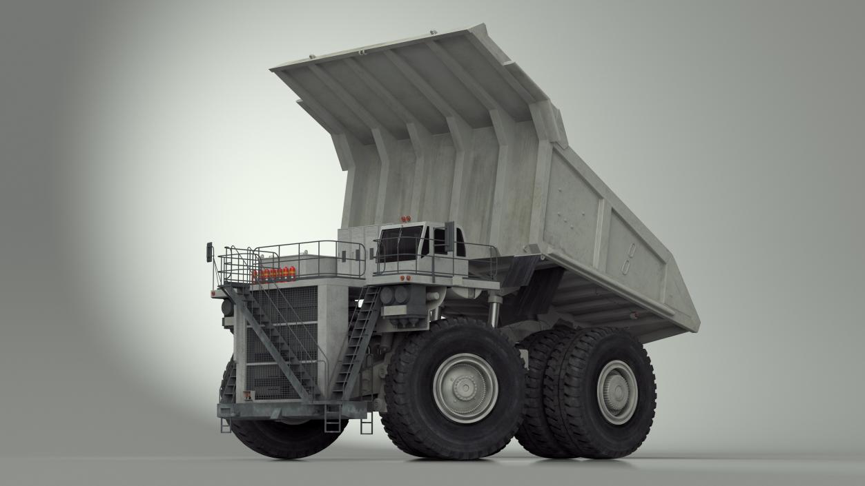 3D model Heavy Duty Mining Dump Truck Rigged