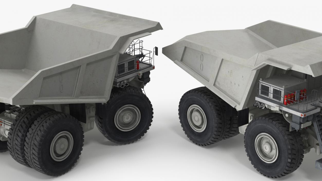 3D model Heavy Duty Mining Dump Truck Rigged