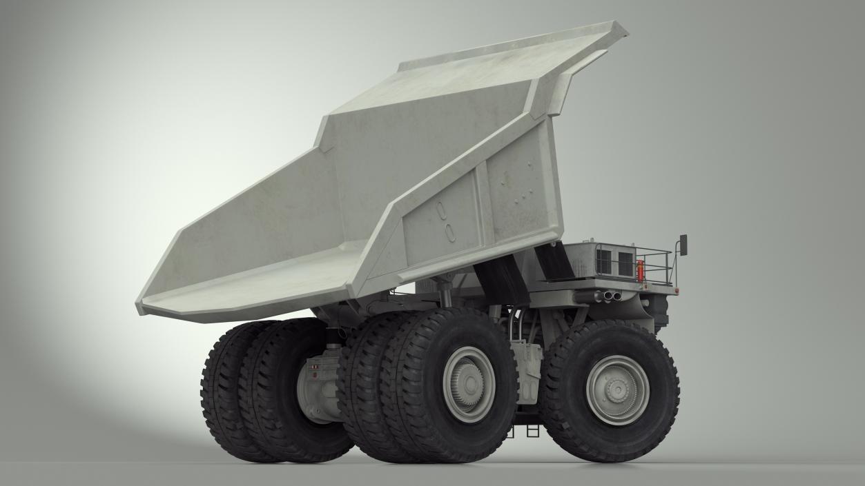 3D model Heavy Duty Mining Dump Truck Rigged