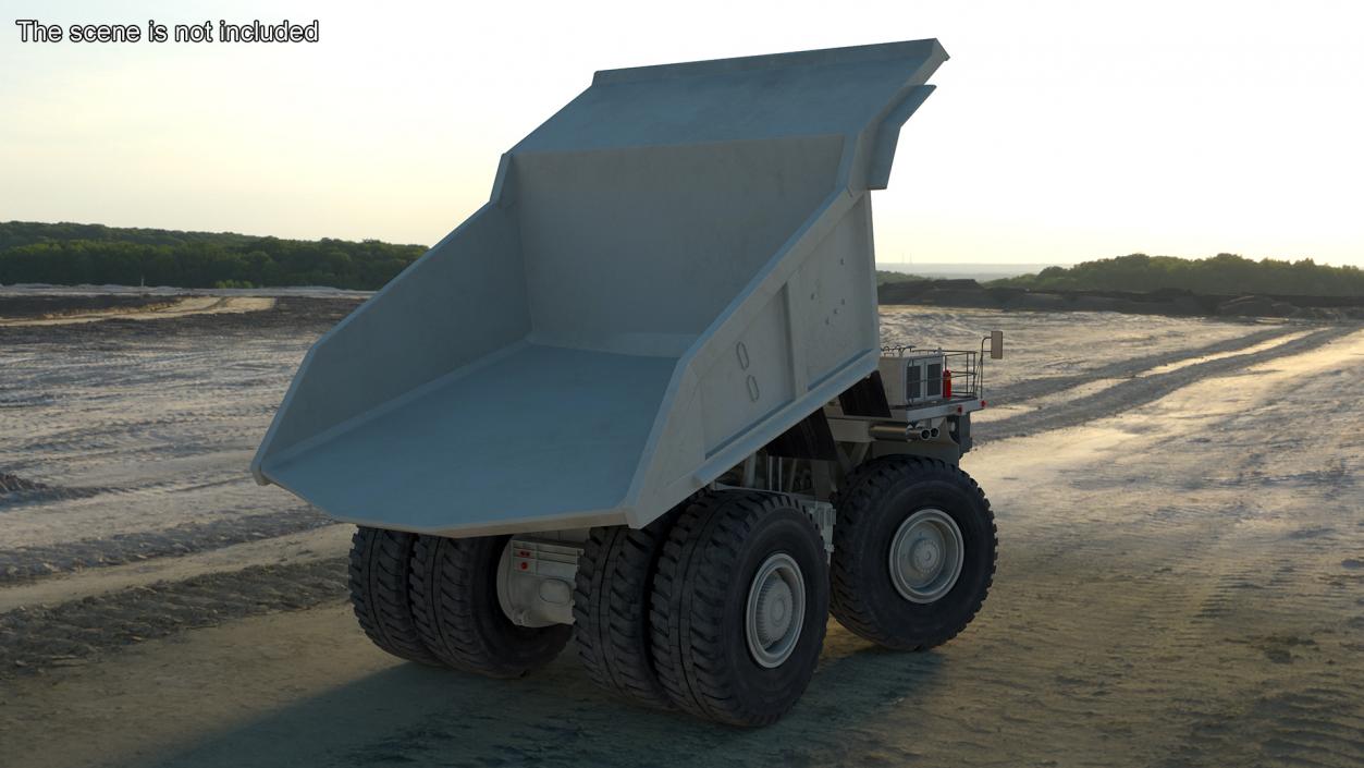 3D model Heavy Duty Mining Dump Truck Rigged