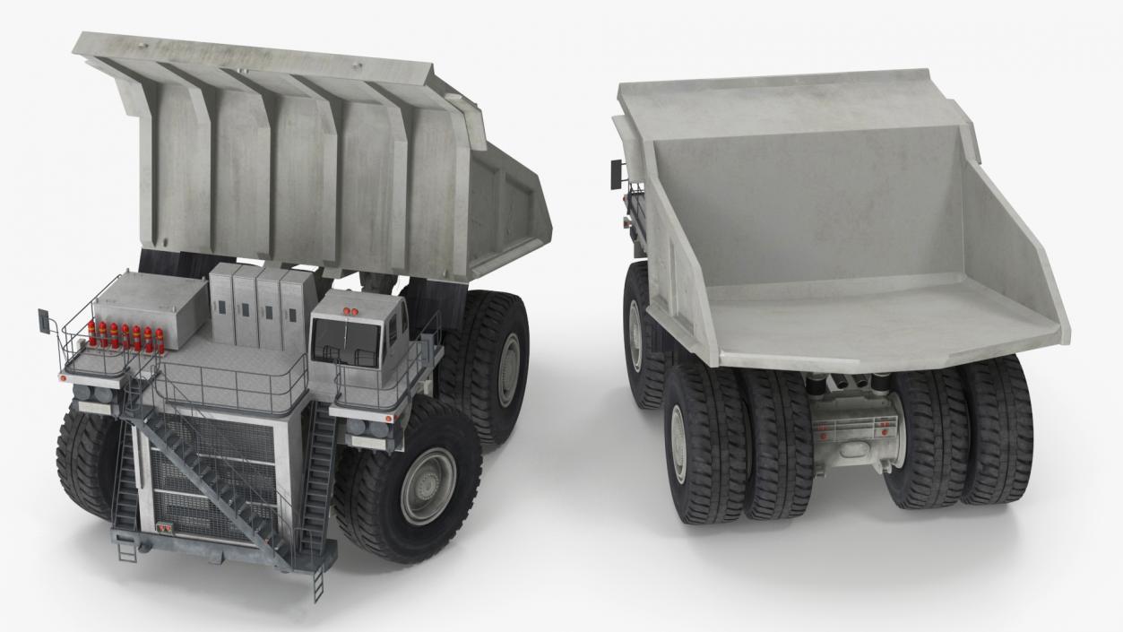 3D model Heavy Duty Mining Dump Truck Rigged