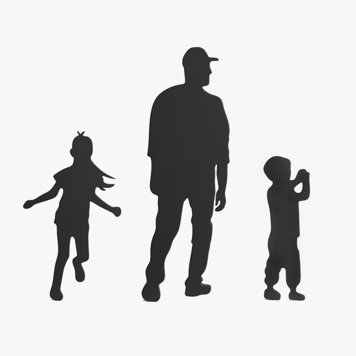 3D People Silhouettes Collection 2