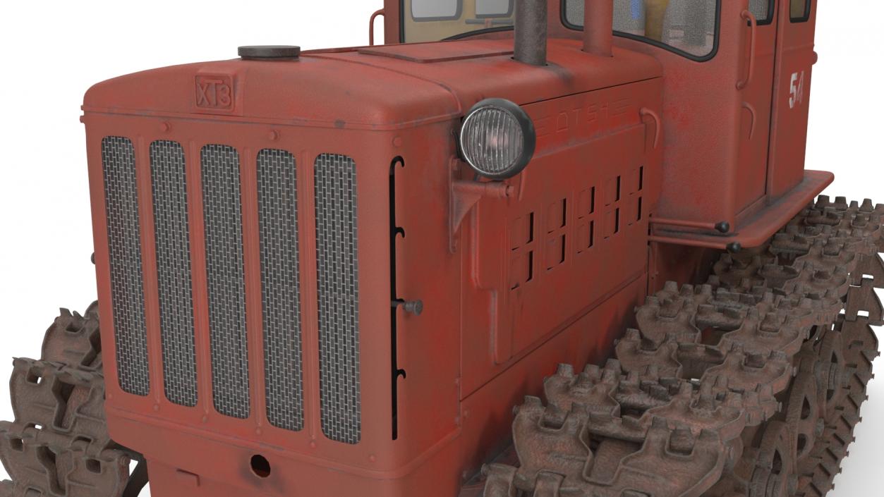 3D Old Soviet Tractor DT54 model