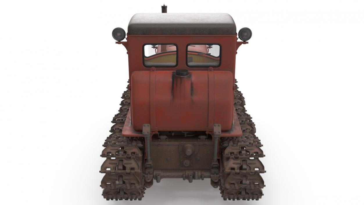 3D Old Soviet Tractor DT54 model