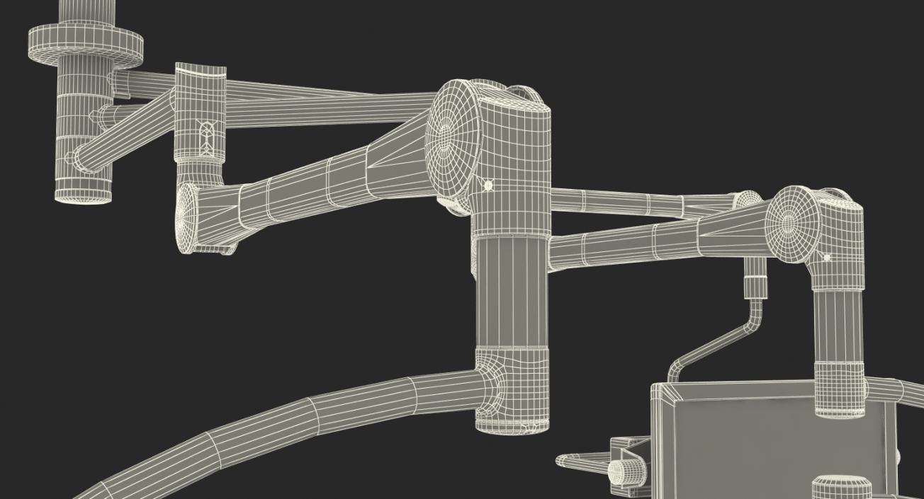 3D Ceiling Mount Two Surgical Light with Monitor Generic model