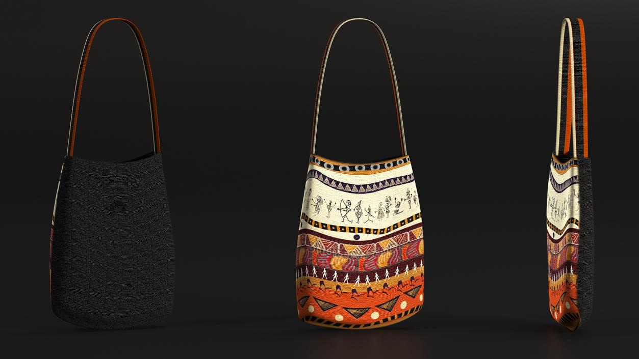 3D African Tote Bag