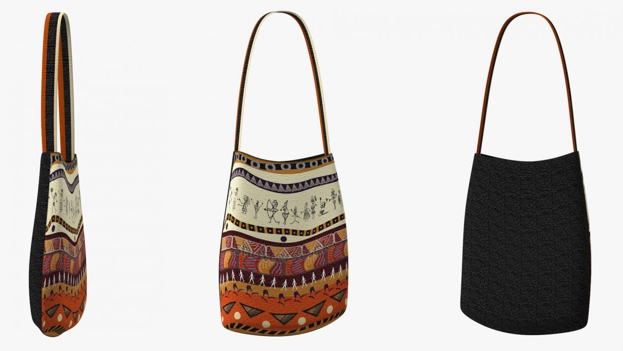 3D African Tote Bag