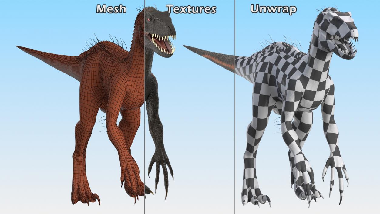 Rigged Dinosaurs Collection 8 3D model