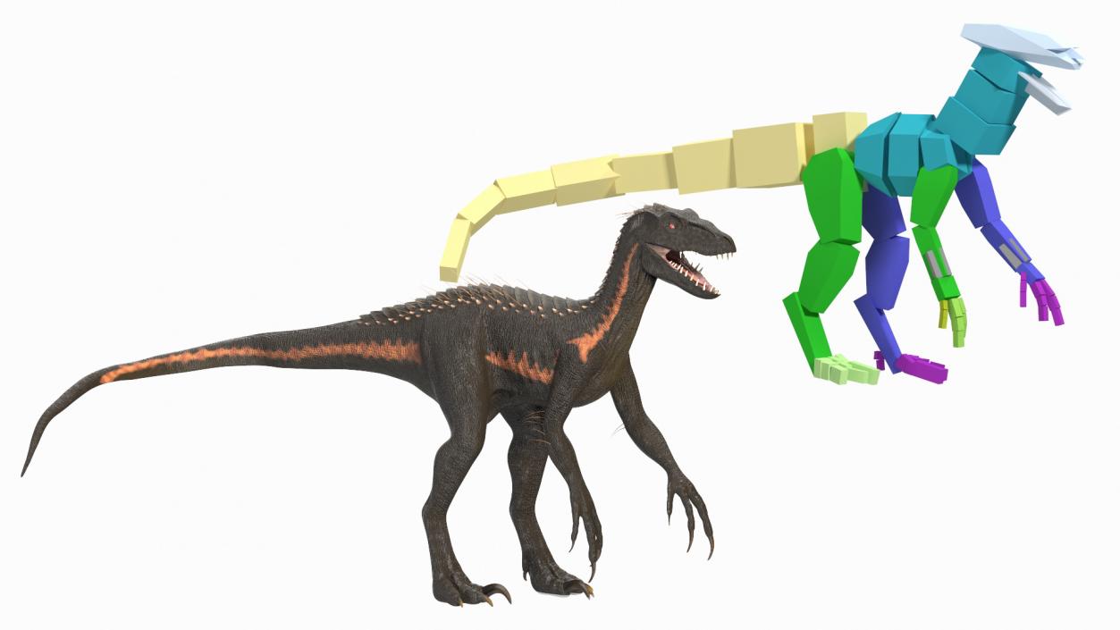 Rigged Dinosaurs Collection 8 3D model