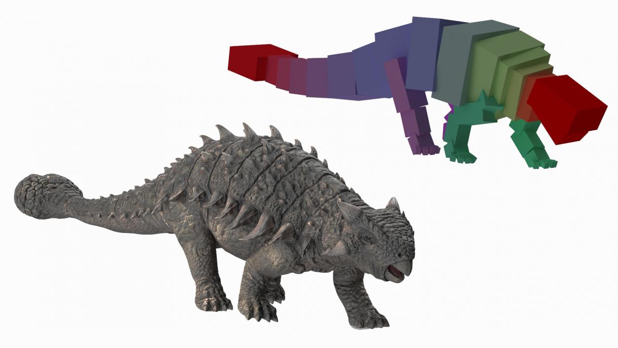 Rigged Dinosaurs Collection 8 3D model