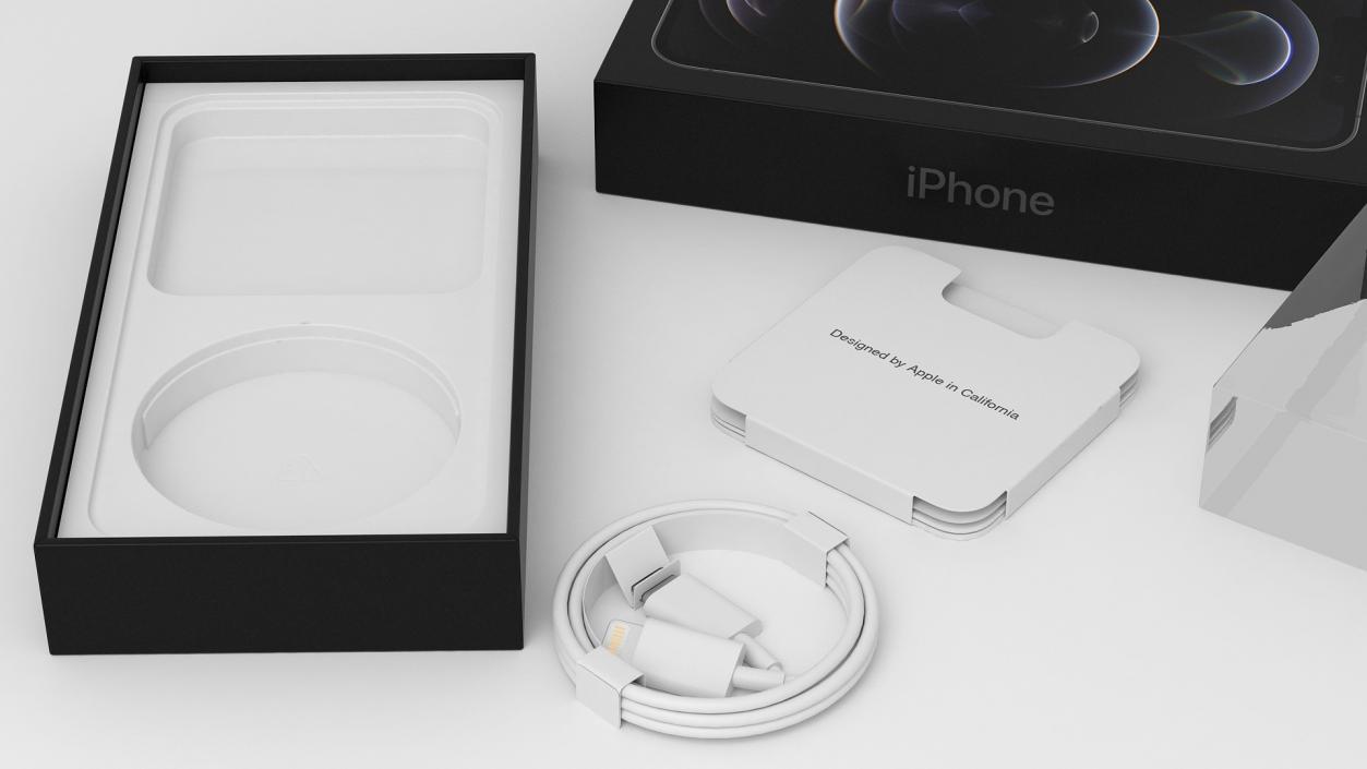 3D iPhone 12 Pro Box Graphite