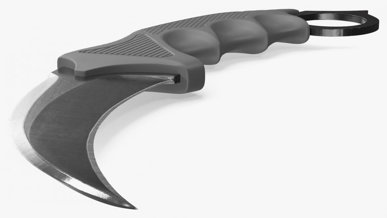 3D model Karambit Claw Knife Black