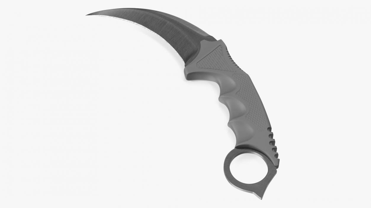 3D model Karambit Claw Knife Black