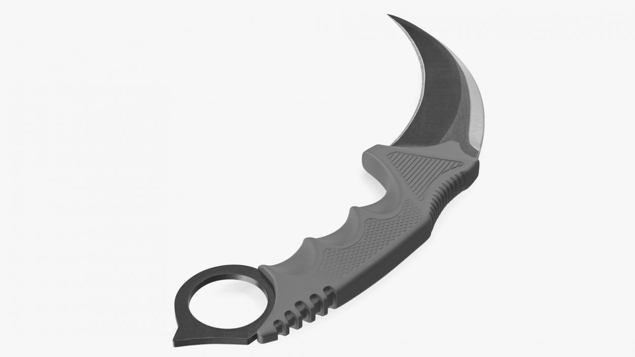 3D model Karambit Claw Knife Black