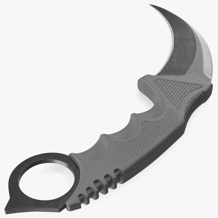 3D model Karambit Claw Knife Black