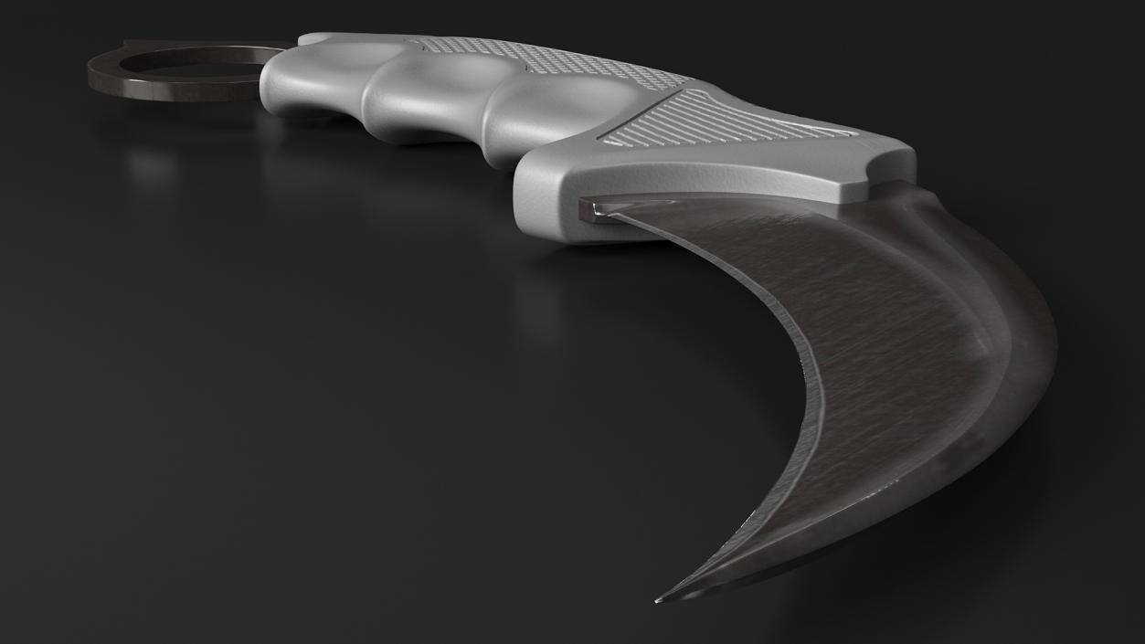 3D model Karambit Claw Knife Black