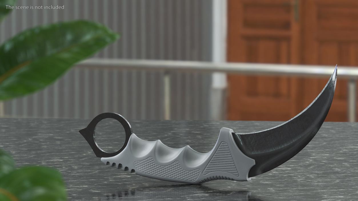 3D model Karambit Claw Knife Black