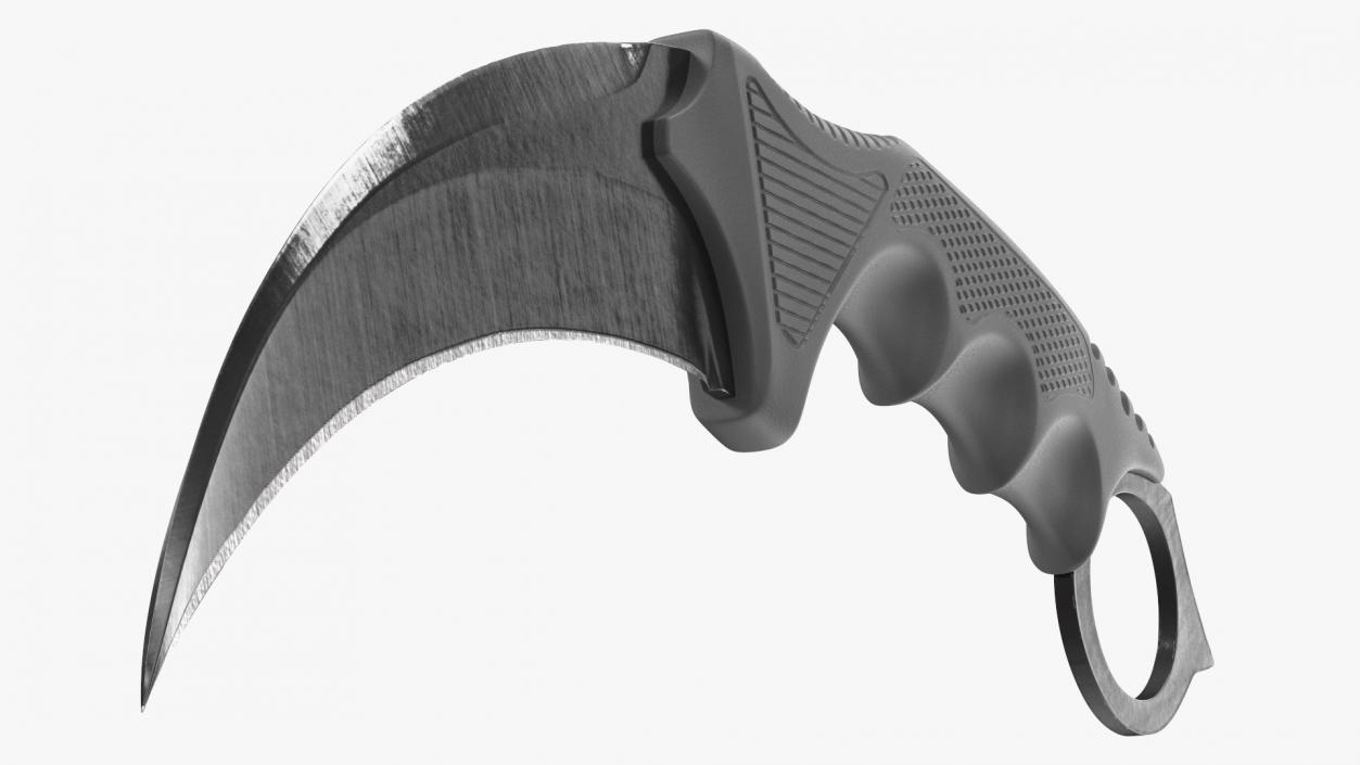 3D model Karambit Claw Knife Black