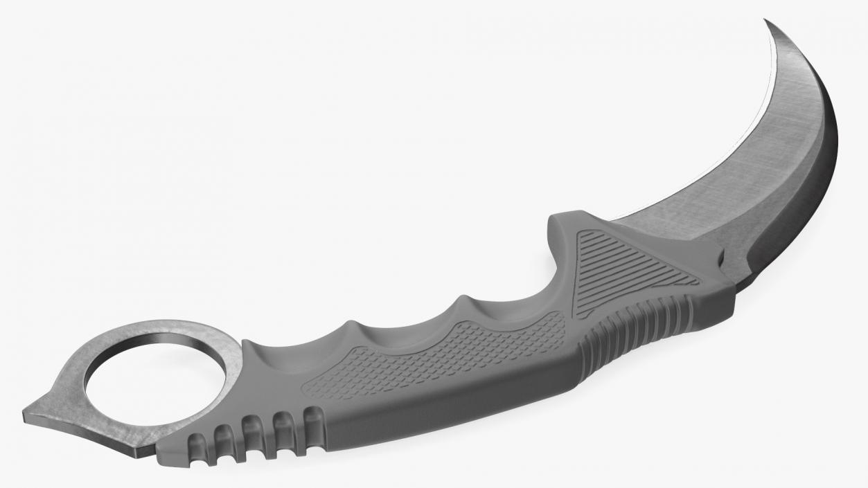 3D model Karambit Claw Knife Black